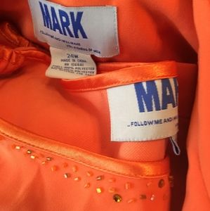 Orange skirt church suit